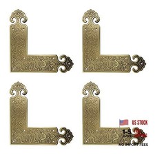 Antique Embossing Brass Corner Protectors - 3.54"x3.54"x0.04"