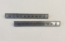 1967 Plymouth Belvedere I Pair Fender Script Emblems Molding Lh Rh 2d Sedan Sw 1967 Plymouth Belvedere I Pair Fender Script Emblems Molding Lh Rh 2d Sedan Sw