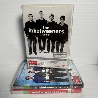 The Inbetweeners Complete Series 1-3 DVD Region 4 PAL 3 Discs Pre-owned