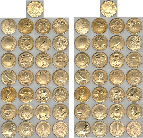 2018 - 2025 58 Coin PD Mint Uncirculated American Innovation Dollar Set to Date