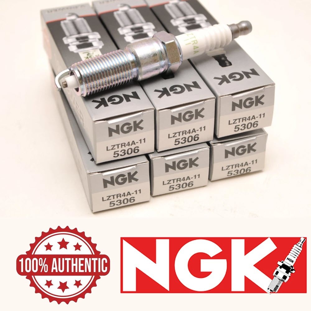 6-New NGK V-Power Copper Spark Plugs LZTR4A11 #5306 Made in Japan
