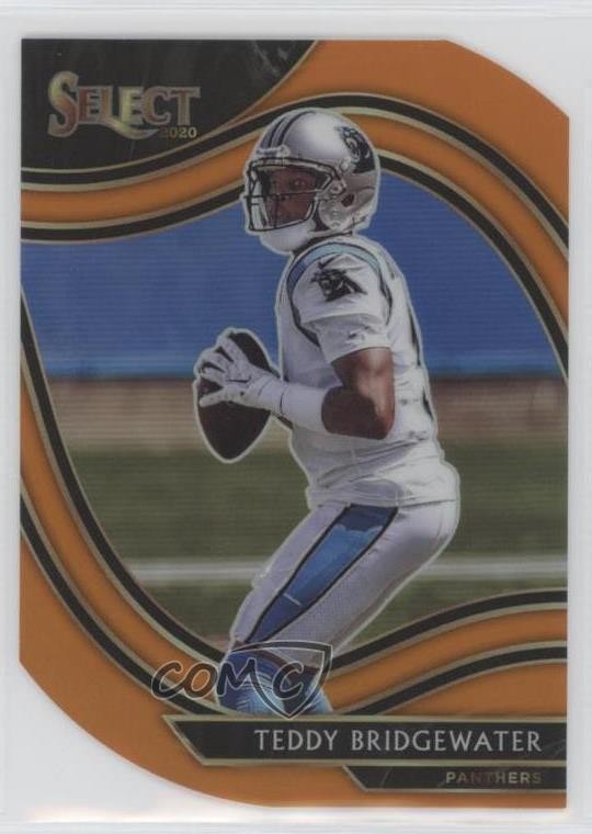 2020 Panini Select Field Level Orange Prizm Die-Cut Teddy Bridgewater #329 11bj