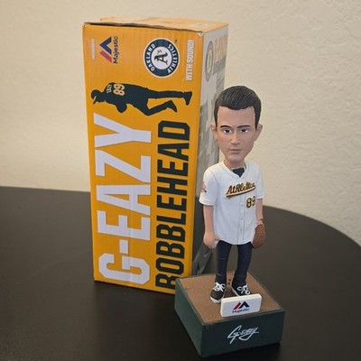 Majestic G-Eazy Oakland Athletics Bobblehead With Sound 2017 Hard Plastic