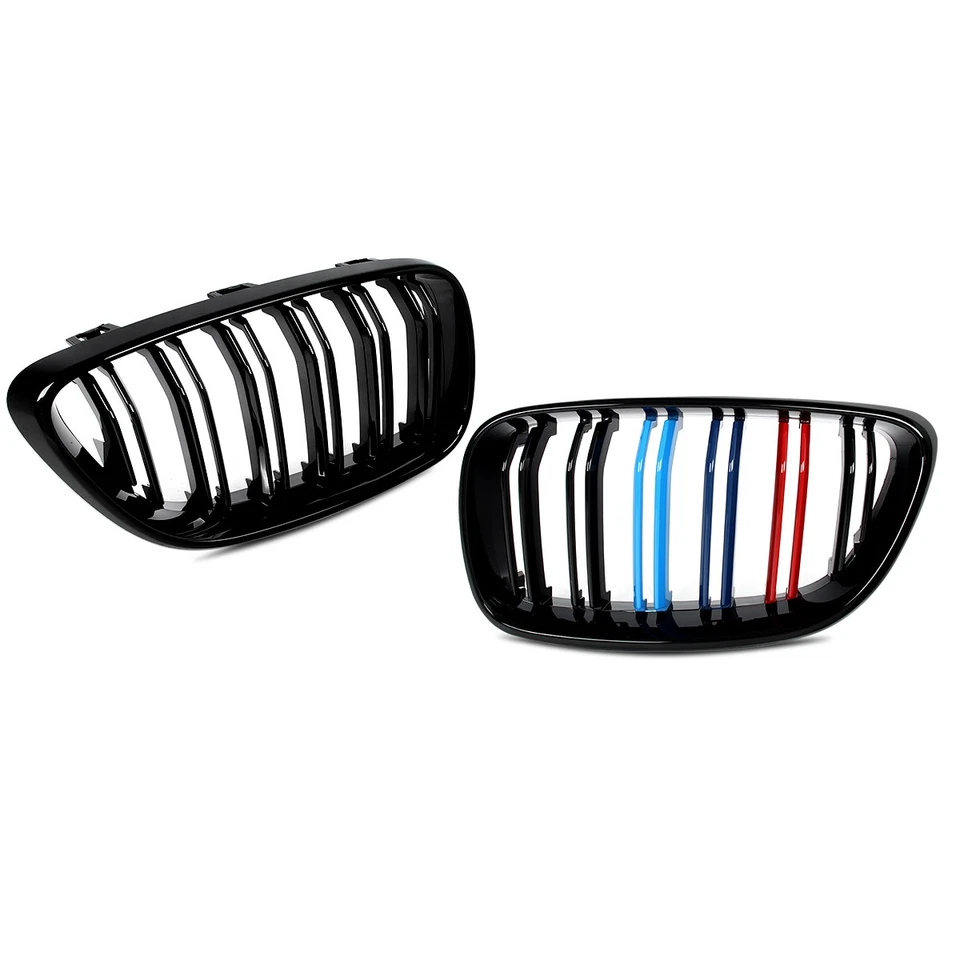 M-Color Grill For BMW F22 F23 F87 M2 2014-2018-2021 Front Kidney Grille LH+RH Foto 3 de 4