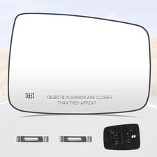 Passenger Right Side Heated Mirror Glass, for Ram 1500 2009-2017; Ram 2500 2010-
