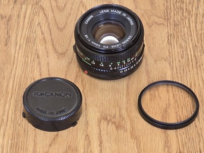 Canon FD 1 8/50mm Lens with Filter Canon Objektiv Aus Japan