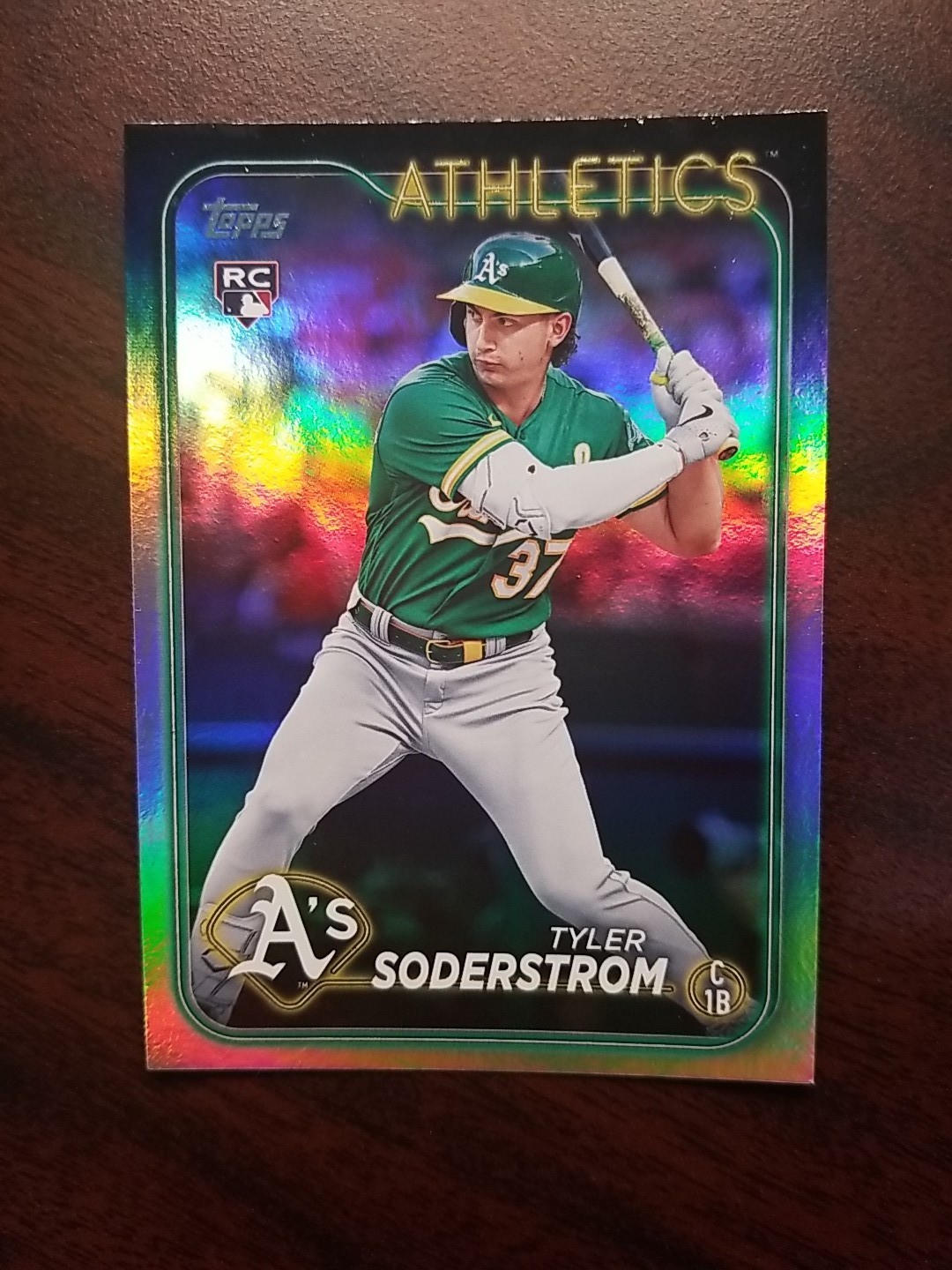 2024 Topps Series 1 - Tyler Soderstrom #244 Rainbow Foil (RC)