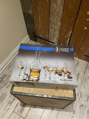Schott Cristal Glas Boutique Sherry Set German Glassware Carafe Glasses