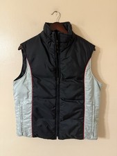 Vintage 1980’s Woolrich Down Quilted Puffer Vest Made in USA Black/Gray Size S