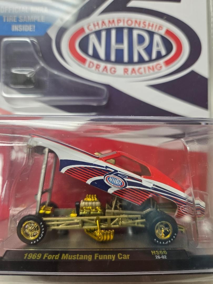 M2 Machines HS66 NHRA 1969 Ford Mustang Funny Car 75th Anniversay