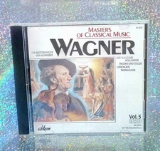 (2-1268) "MASTERS OF CLASSICAL MUSIC, VOL. 5 OF 12: WAGNER" CD / 1998