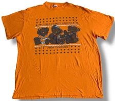 Vintage Spa Sportswear Single Stitch Shirt Mens One Size Tennessee Orange Bears