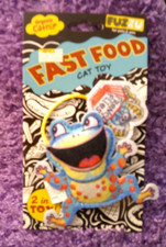 Fuzzu Fast Food Cat Toy Organic Catnip Frog With French Flies BRAND NEW