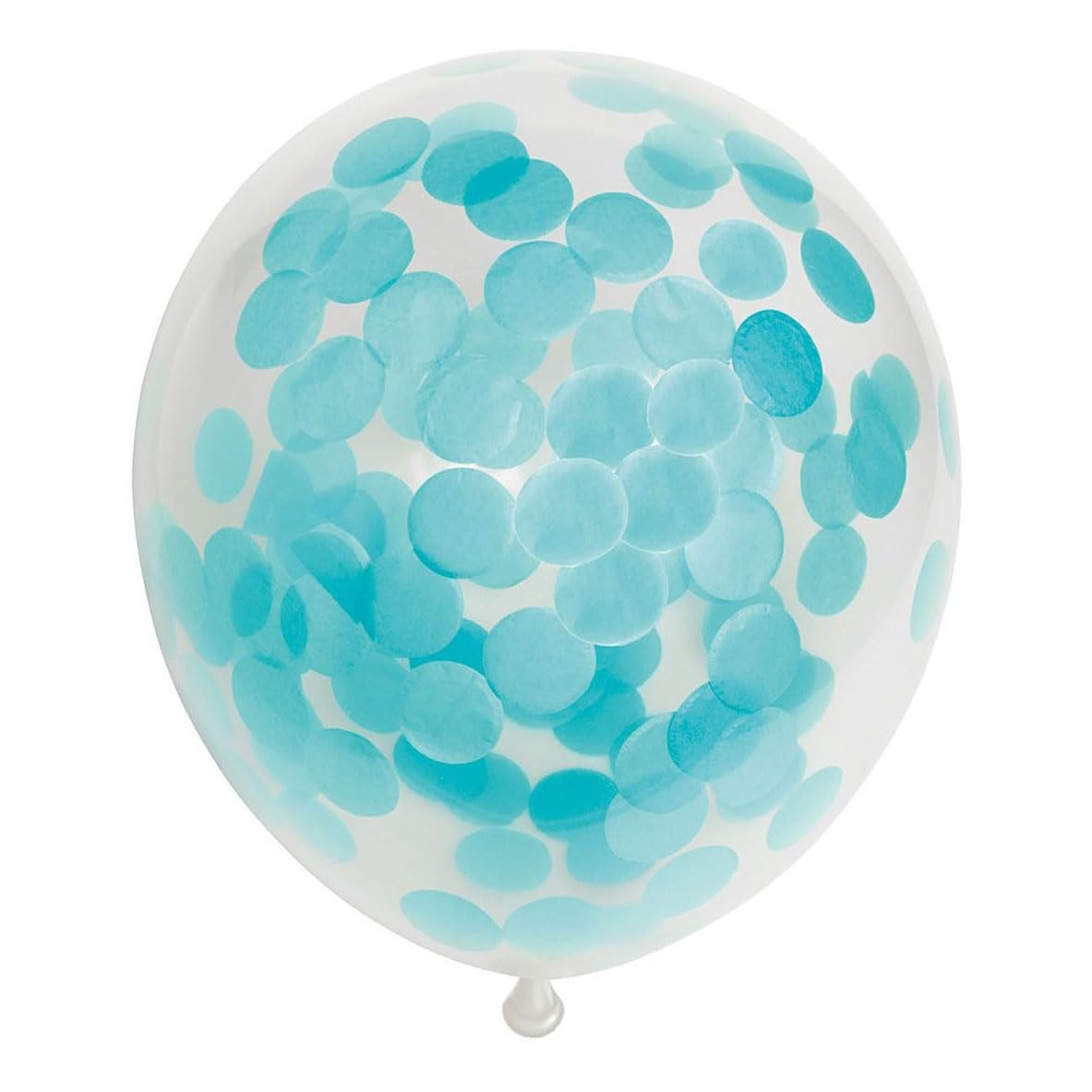 Confetti Balloons Papier Konfetti Baby Blau 30 cm, 6st.