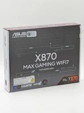 ASUS X870 MAX Gaming WiFi7 AMD/AM5/ATX Motherboard, DDR5, PCIe 5.0 x16 Q-Release