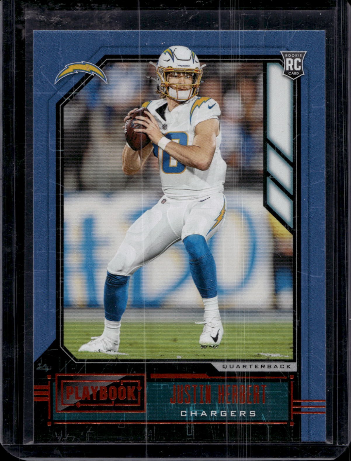 2020 Panini Playbook #103 Justin Herbert Orange