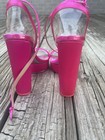 JESSICA RICH Neon Pink Satin High Heels Size 40 — photo 5
