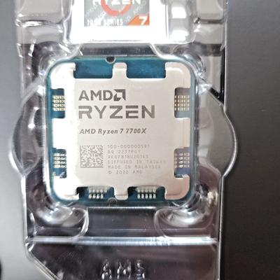 AMD Ryzen 7 7700X Socket AM5 8 Core 16 Thread Processor 4.5GHz