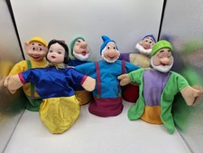 Vintage Disney Snow White and the Seven Dwarfs Hand Puppets