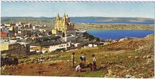 Postcard Mellieha Malta 3  x 6 