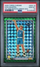 スポーツ選手 TOPPS Chrome 2025-26 Topps Chrome - X's and Whoa's! Kon Knueppel #XW-10 Green