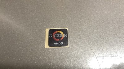 (1) RYZEN AMD CPU Metallic Sticker 25 x 25mm Case Badge Logo Label US ...