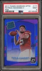 2017 Panini Donruss Optic Patrick Mahomes II Pink PSA 9 Rookie #177 🔥