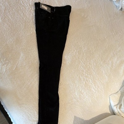 NEW with tags 7 for all mankind Black Skinny Slim Fit Corduroy Jeans, 5 Pocket
