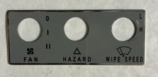 Ferrari 308 Gts Gtsi Gtb Metal Switch Trim Plate- Fan Hazard Wipe Speed Console