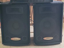PAIR of Harbinger HA60 PA Speakers 80W Black BARELY USED IN EXCELLENT CONDITION