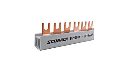  Amparo - oszynowanie 3 torowe 10mm2, L1/L2/L3, 12modułów Schrack Technik Polska
