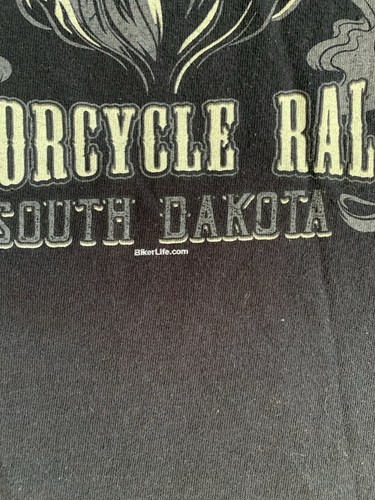 T-Shirt Sturgis Moto Rally Nera Uomo Taglia M South Dakota Bull USA 2022 - Foto 8 di 8