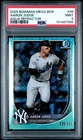 2025 Bowman Mega Box Chrome #99 Aaron Judge Aqua Refractor PSA 9 #/299