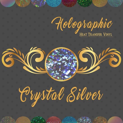 HOLOGRAPHIC HEAT TRANSFER VINYL HTV YARD 20" FREE SHIPPING US#1 - Picture 7 of 17