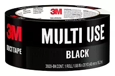 3M 3920-BK 1.88" X 20 Yards Scotch Black Duct Tape. 1 ROLL...GREAT DEAL!!
