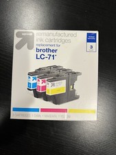 Up Up Remanufactured Cyan/Magenta/Yellow 3pk Ink Compatible with Brother LC-71