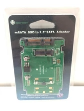New IOCrest SY-ADA40050 Mini SATA SSD 50mm to 2.5" SATA Adapter Free Shipping