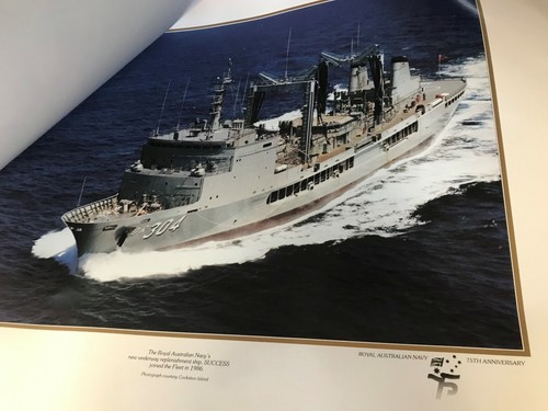 ROYAL AUSTRALIAN NAVY POSTERS 75th ANNIVERSARY 1986 FULL SET OF 25 STUNNING NAVY - Picture 9 of 12