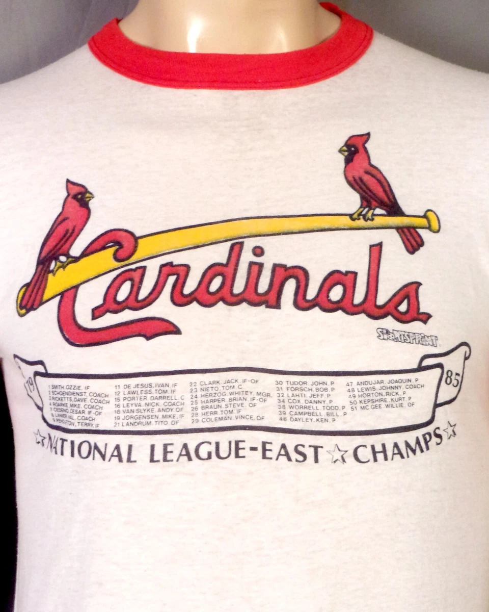 80s Vintage St. Louis Cardinals Mlb Baseball Raglan T-shirt 