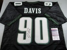 Jordan Davis Philadelphia Eagles Signed Autograph Pro Style Custom Jersey JSA
