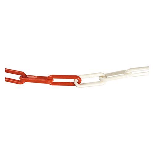 CATENA SEGNALETICA ACCIAIO BICOLORE bobina mt 30 bianco/rosso - Foto 1 di 1