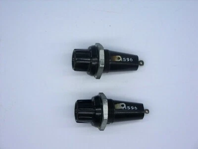 QTY OF 2 VINTAGE BELLING LEE L1596 TYPE 00 FUSEHOLDERS FOR 5/8" FUSES