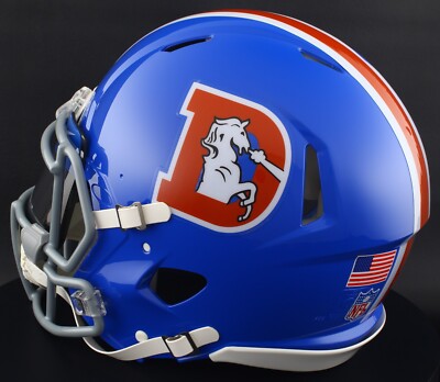 DENVER BRONCOS NFL Riddell Speed Full Size AUTHENTIC THROWBACK