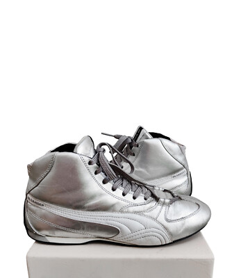 Jil Sander Puma Vintage Silver Boxing F1 Sneaker Rare Y2K 90's Retro EU 41 UK 7