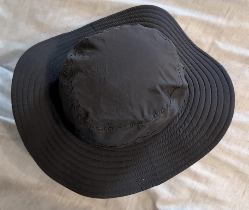 Kathmandu Bucket Hat Mens One Dark Grey Hiking Outdoor Adjustable UPF50+ No Fly
