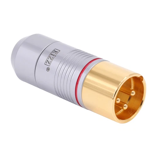 4pcs HIFI Audio XLR Cable Plug Pure Copper Gold Plated XLR Connector Male Female - Picture 5 of 12