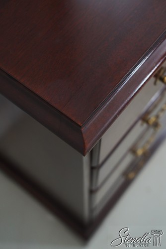 65467: LINK TAYLOR Solid Mahogany Bedroom Dresser w. Mirror - Picture 4 of 24