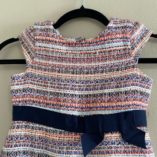 Janie & Jack Ava Tweed Sleeves Dress Size 5 - Picture 3 of 6