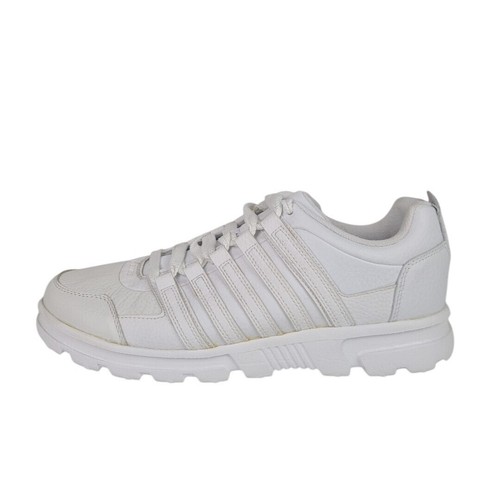 K-Swiss Men's Cracen Low 02029101 Shoes Athletic Sneakers Leather White Sz 9.5