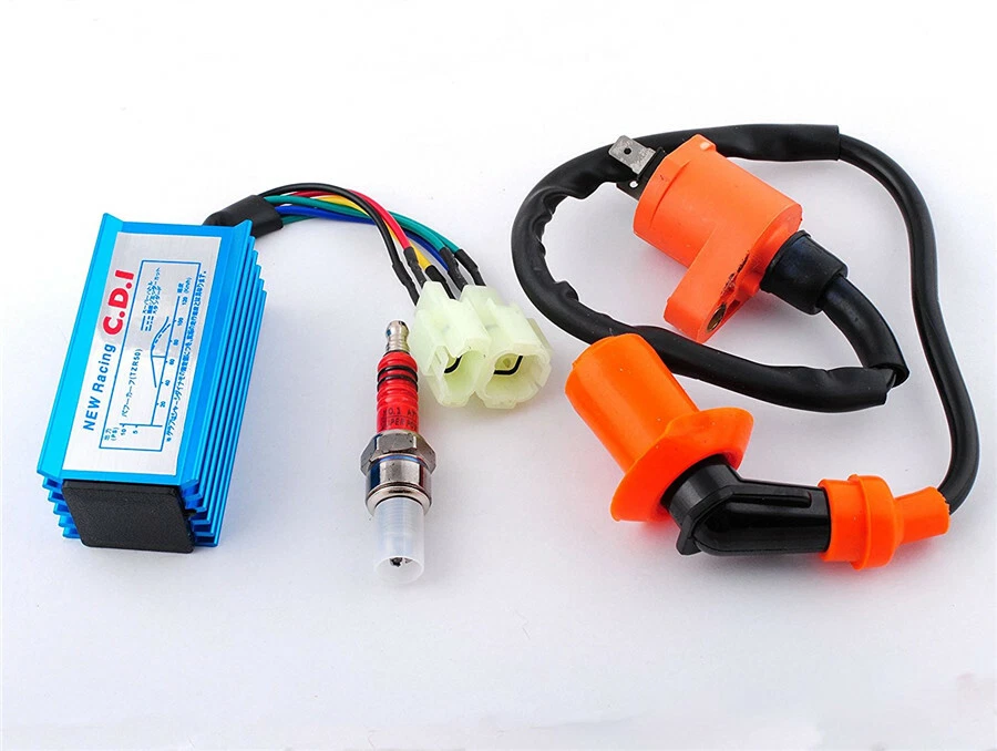High Performance Racing Ignition Coil+Spark Plug+AC CDI For GY6 50cc 125cc 150cc - Image 4 of 4